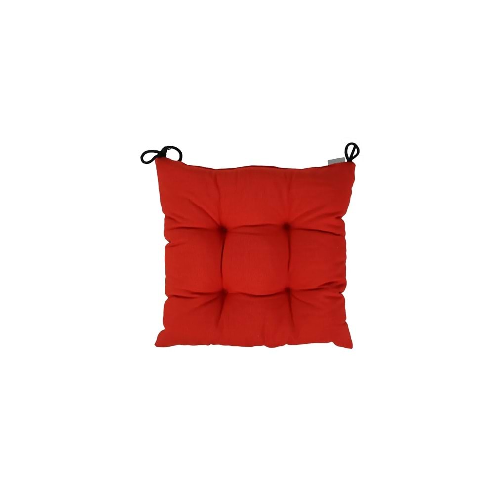 Sandalye Minderi 40x40 cm -Tekli Kırmızı -